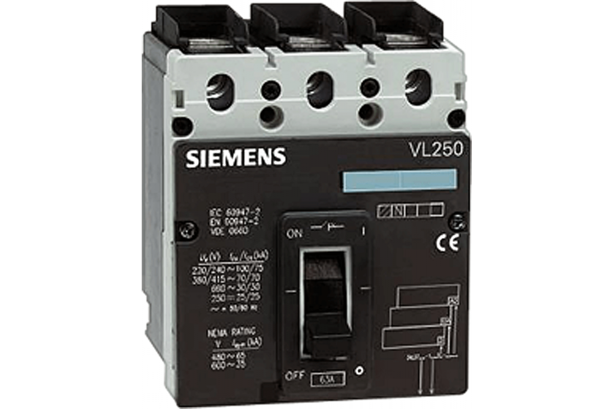 Выключатель автоматический 3VL3725-1AA36-0AA0, Siemens