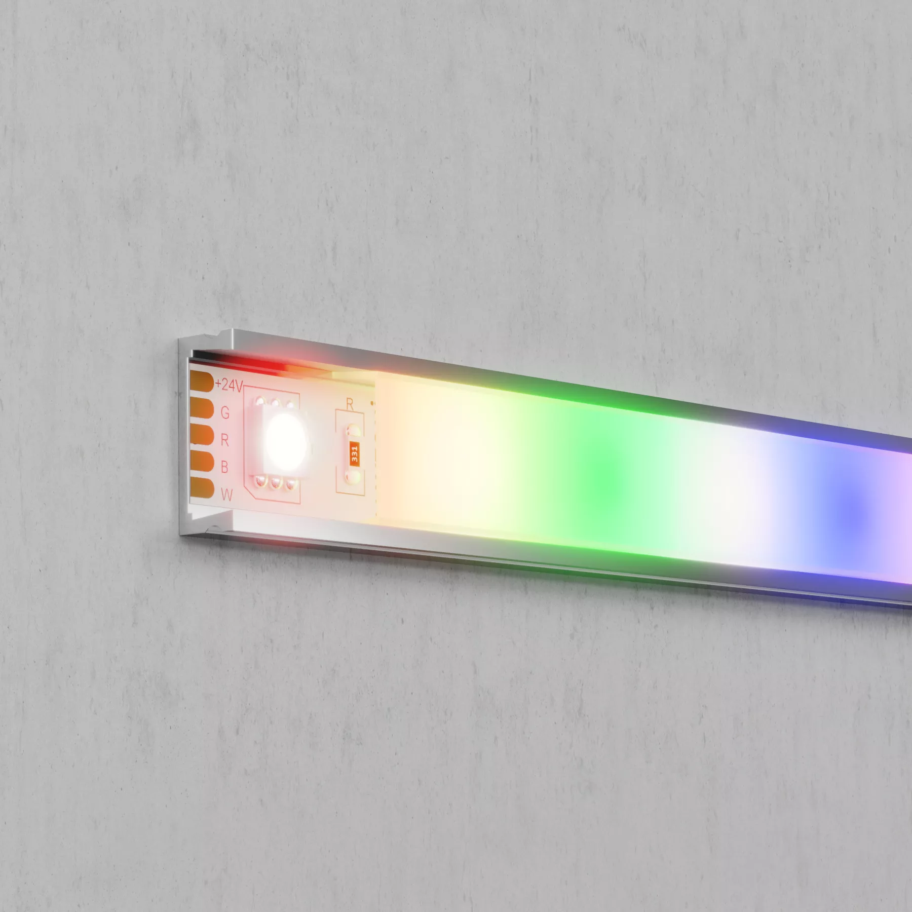 Светодиодная лента 24В 5050 14,4Вт/м RGB+W 4000K 5м IP20 MAYTONI 10177 Led Strip