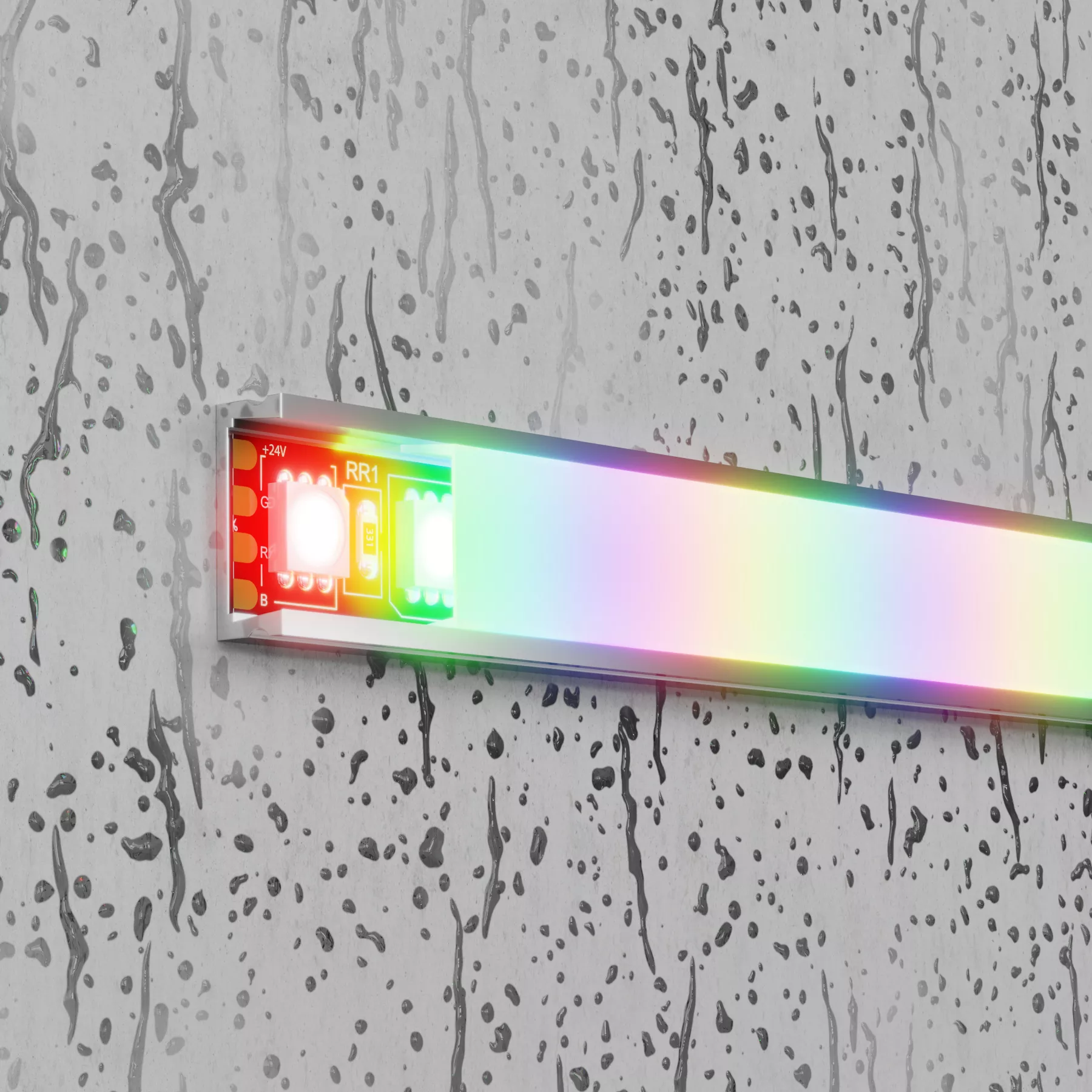 Светодиодная лента 24В 5050 21Вт/м RGB 5м IP20 Black MAYTONI 20038 Led Strip